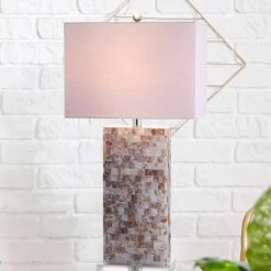 JONATHAN Y 29" Cannon Seashell and Crystal Table Lamp (Includes LED Light Bulb) Beige - JONATHAN Y -Desk Lamps sales shop unnamed file 1002