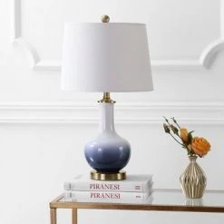 JONATHAN Y 25" Ceramic/Brass Gradient Table Lamp (Includes LED Light Bulb) White - JONATHAN Y -Desk Lamps sales shop unnamed file 1004