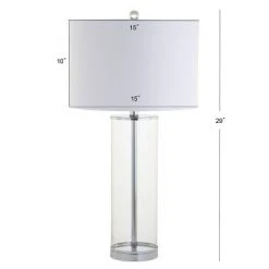 JONATHAN Y 29" Glass Harper Table Lamp (Includes LED Light Bulb) Clear - JONATHAN Y 6 JONATHAN Y 29" Glass Harper Table Lamp (Includes LED Light Bulb) Clear - JONATHAN Y -Desk Lamps sales shop unnamed file 1008