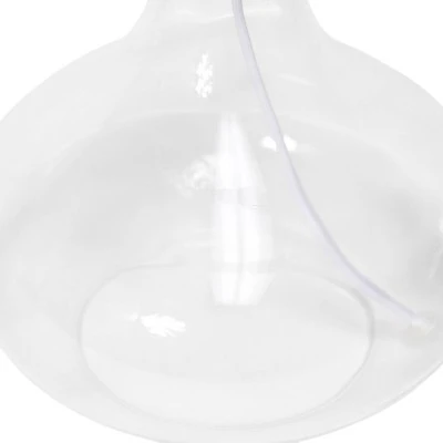 Glass Raindrop Table Lamp with Fabric Shade White - Simple Designs 2 Glass Raindrop Table Lamp with Fabric Shade White - Simple Designs - Image 2