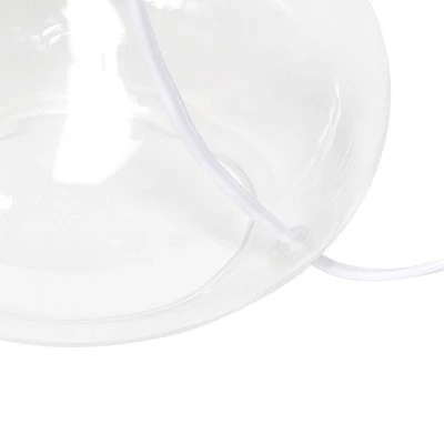 Glass Raindrop Table Lamp with Fabric Shade White - Simple Designs 3 Glass Raindrop Table Lamp with Fabric Shade White - Simple Designs - Image 3