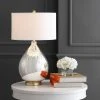 JONATHAN Y 30.75" Glass/Metal Sasha Table Lamp (Includes LED Light Bulb) Silver - JONATHAN Y