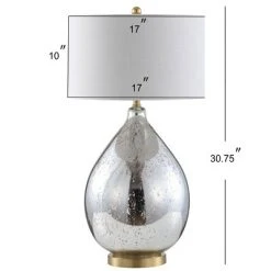 JONATHAN Y 30.75" Glass/Metal Sasha Table Lamp (Includes LED Light Bulb) Silver - JONATHAN Y -Desk Lamps sales shop unnamed file 1032