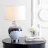 JONATHAN Y 27" Glass/Metal Mia Table Lamp (Includes LED Light Bulb) Blue - JONATHAN Y