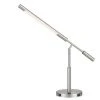 27" Integrated Metal Desk Lamp with USB Ports (Includes LED Light Bulb) Brushed Steel - Cal Lighting