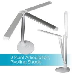 Command Desk Lamp Voice USB (Includes LED Light Bulb) White - OttLite -Desk Lamps sales shop unnamed file 1068