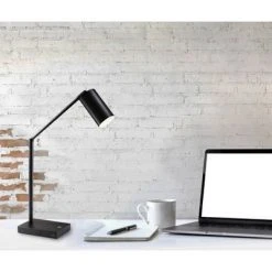15.5" x 32.5" Colby Desk Lamp (Includes LED Light Bulb) Black - Adesso -Desk Lamps sales shop unnamed file 1110
