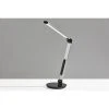 26.5" Rodney Charge Wireless Charging Multi-Function Desk Lamp (Includes LED Light Bulb) Silver - Adesso