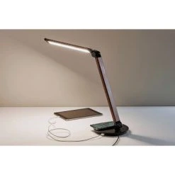 26.5" Rodney Charge Wireless Charging Multi-Function Desk Lamp (Includes LED Light Bulb) Brown - Adesso -Desk Lamps sales shop unnamed file 1152