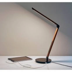 26.5" Rodney Charge Wireless Charging Multi-Function Desk Lamp (Includes LED Light Bulb) Brown - Adesso -Desk Lamps sales shop unnamed file 1153