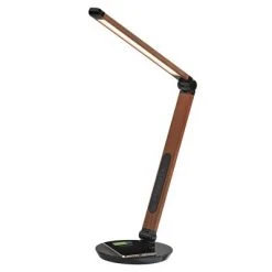 26.5" Rodney Charge Wireless Charging Multi-Function Desk Lamp (Includes LED Light Bulb) Brown - Adesso -Desk Lamps sales shop unnamed file 1155