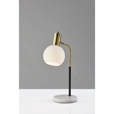 Corbin Desk lamp Antique Brass Black - Adesso 7 Corbin Desk lamp Antique Brass Black - Adesso - Image 7