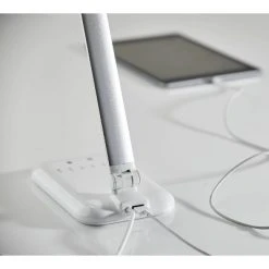 16.25" Lennox Multi-Function Desk Lamp (Includes LED Light Bulb) White - Adesso -Desk Lamps sales shop unnamed file 1205