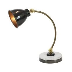 Olivia & May 16" Iron and Marble Task Lamp Black - Olivia & May -Desk Lamps sales shop unnamed file 1249