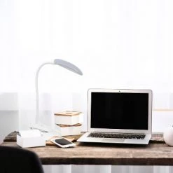 LED Flexi Rounded Clip Light Table Lamp (Includes LED Light Bulb) - Simple Designs Gray -Desk Lamps sales shop unnamed file 1253