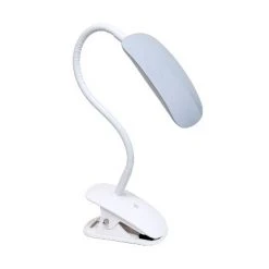 LED Flexi Rounded Clip Light Table Lamp (Includes LED Light Bulb) - Simple Designs Gray -Desk Lamps sales shop unnamed file 1257