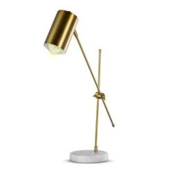23" Metal Desk Lamp with Marble Base Bronze - Crystal Art Gallery -Desk Lamps sales shop unnamed file 1269