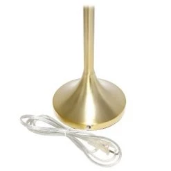 Tapered Desk Lamp with Polka Dot Fabric Drum Shade Gold - Simple Designs -Desk Lamps sales shop unnamed file 1277