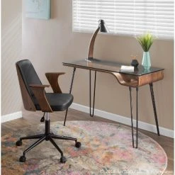 23" Noah Desk Lamp Wood/Black - LumiSource -Desk Lamps sales shop unnamed file 1381