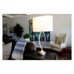 27" x 15" Steel Desk Lamp Steel - Decor Therapy -Desk Lamps sales shop unnamed file 1395