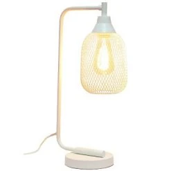 Industrial Desk Lamp White - Lalia Home