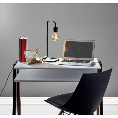 16.5" Morgan Desk Lamp Black (Includes Light Bulb) - Adesso 1 16.5" Morgan Desk Lamp Black (Includes Light Bulb) - Adesso
