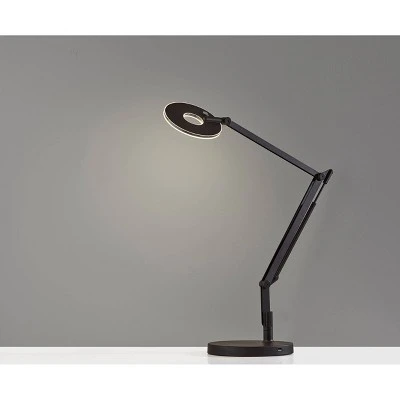 Gordon Desk Lamp (Includes LED Light Bulb) Black - Adesso 3 Gordon Desk Lamp (Includes LED Light Bulb) Black - Adesso - Image 3