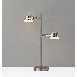 Nitro Desk Lamp (Includes LED Light Bulb) Silver - Adesso