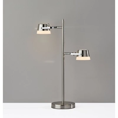 Nitro Desk Lamp (Includes LED Light Bulb) Silver - Adesso 1 Nitro Desk Lamp (Includes LED Light Bulb) Silver - Adesso