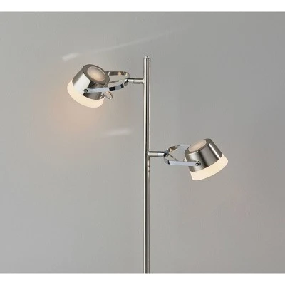 Nitro Desk Lamp (Includes LED Light Bulb) Silver - Adesso 2 Nitro Desk Lamp (Includes LED Light Bulb) Silver - Adesso - Image 2