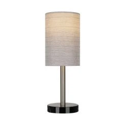 14" Marble Mini Accent Desk Lamp Nickel - Cresswell Lighting