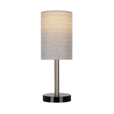 14" Marble Mini Accent Desk Lamp Nickel - Cresswell Lighting 1 14" Marble Mini Accent Desk Lamp Nickel - Cresswell Lighting