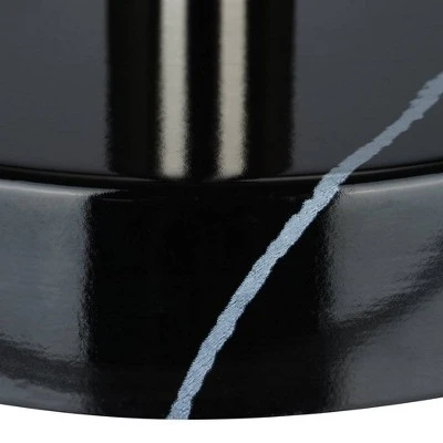 14" Marble Mini Accent Desk Lamp Nickel - Cresswell Lighting 4 14" Marble Mini Accent Desk Lamp Nickel - Cresswell Lighting - Image 4