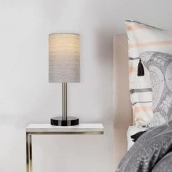 14" Marble Mini Accent Desk Lamp Nickel - Cresswell Lighting 12 14" Marble Mini Accent Desk Lamp Nickel - Cresswell Lighting -Desk Lamps sales shop unnamed file 1461