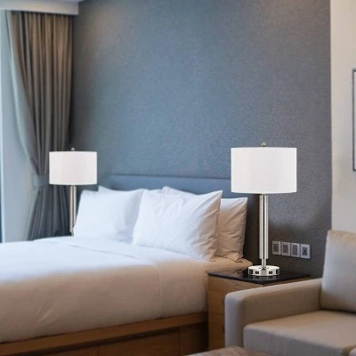 30" Metal Desk Lamp Chrome/Silver - Cal Lighting 2 30" Metal Desk Lamp Chrome/Silver - Cal Lighting - Image 2