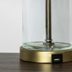 Fillable Accent with USB Table Lamp Brass - Project 62™ -Desk Lamps sales shop unnamed file 150