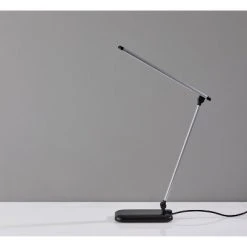 16.25" Lennox Multi-Function Desk Lamp (Includes LED Light Bulb) Black - Adesso -Desk Lamps sales shop unnamed file 1520