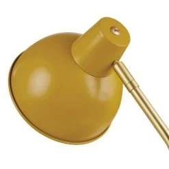 15" Novogratz Globe Liam Matte Yellow Desk Lamp with Accent Arm Gold - Globe Electric -Desk Lamps sales shop unnamed file 1542