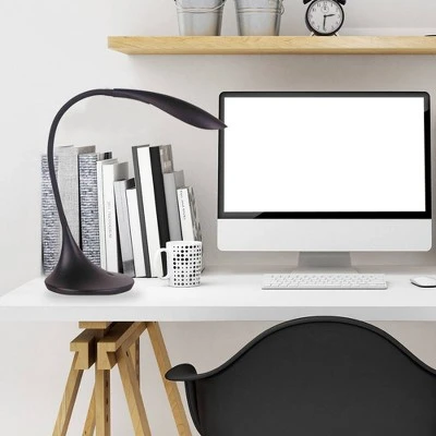 15.4" Desk Table Lamp (Includes LED Light Bulb) Black - Cresswell Lighting 1 15.4" Desk Table Lamp (Includes LED Light Bulb) Black - Cresswell Lighting