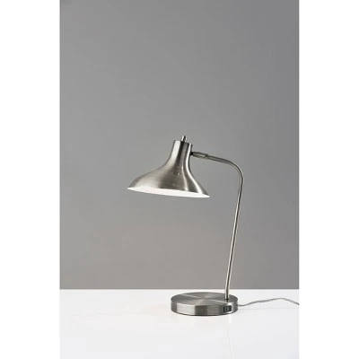 Cleo Desk Lamp Brushed Steel - Adesso 1 Cleo Desk Lamp Brushed Steel - Adesso