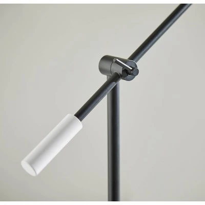 Casey Desk Lamp Black/White/Brass - Adesso 8 Casey Desk Lamp Black/White/Brass - Adesso - Image 8