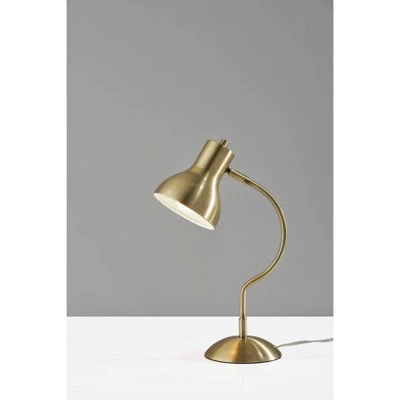 Elmhurt Desk Lamp Antique Brass - Adesso 1 Elmhurt Desk Lamp Antique Brass - Adesso