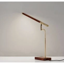 LED Barrett Desk Lamp Walnut/Brass (Includes LED Light Bulb) - Adesso 10 LED Barrett Desk Lamp Walnut/Brass (Includes LED Light Bulb) - Adesso -Desk Lamps sales shop unnamed file 1669