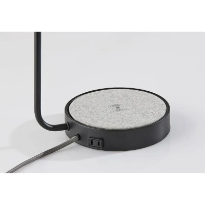 Brooks AdessoCharge Wireless Charging Desk Lamp Black - Adesso 4 Brooks AdessoCharge Wireless Charging Desk Lamp Black - Adesso - Image 4