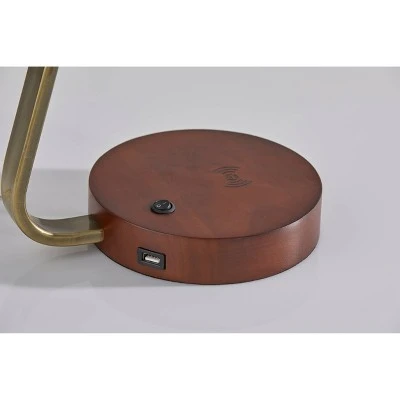 Louie Desk Lamp Antique Brass - Adesso 4 Louie Desk Lamp Antique Brass - Adesso - Image 4