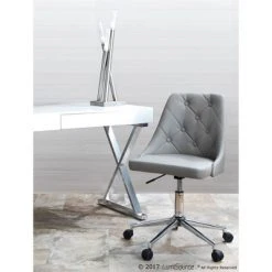 26" Icicle Desk Lamp Brushed Nickel - LumiSource -Desk Lamps sales shop unnamed file 1716