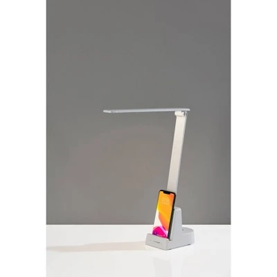 Cody LED Wireless Charging Desk Lamp with Smart Switch (Includes LED Light Bulb) Matte White - Adesso 1 Cody LED Wireless Charging Desk Lamp with Smart Switch (Includes LED Light Bulb) Matte White - Adesso