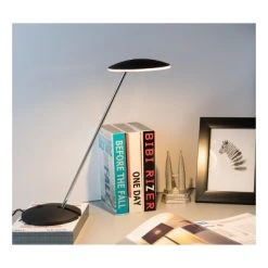 14.5" Modern Metal Pendulum Table/Desk/Study Lamp (Includes LED Light Bulb) Black/Silver - Ore International