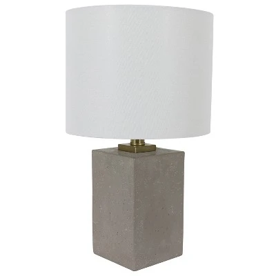 17" Rance Table Lamp Concrete - Decor Therapy 2 17" Rance Table Lamp Concrete - Decor Therapy - Image 2