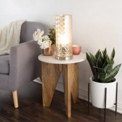 The Etagere Table lamp Light Silver (Includes LED Light Bulb) - Lavish Home -Desk Lamps sales shop unnamed file 1759